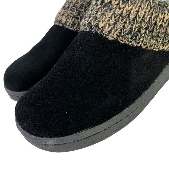 Clarks Women's Black Suede Genuine Leather Mules Slip On Loafers Casual Shoes 8 - Picture 9 of 16